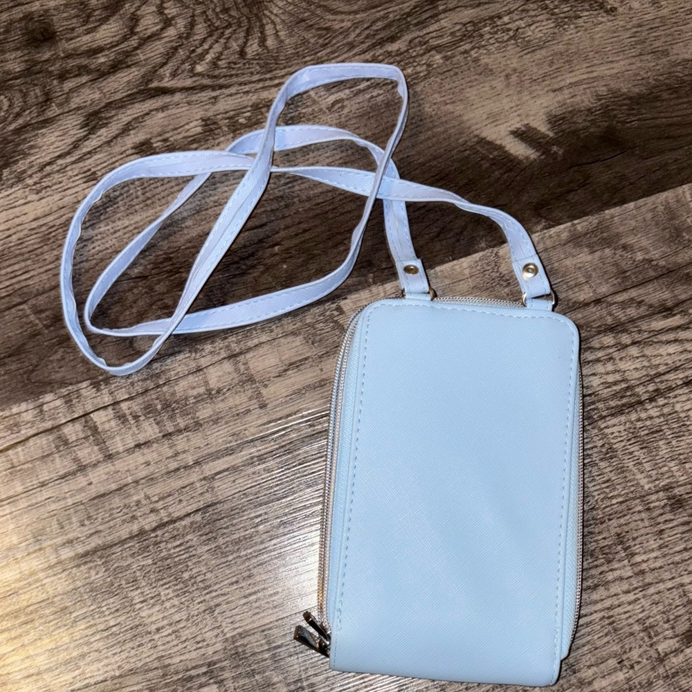Elegant Light Blue Crossbody Bag